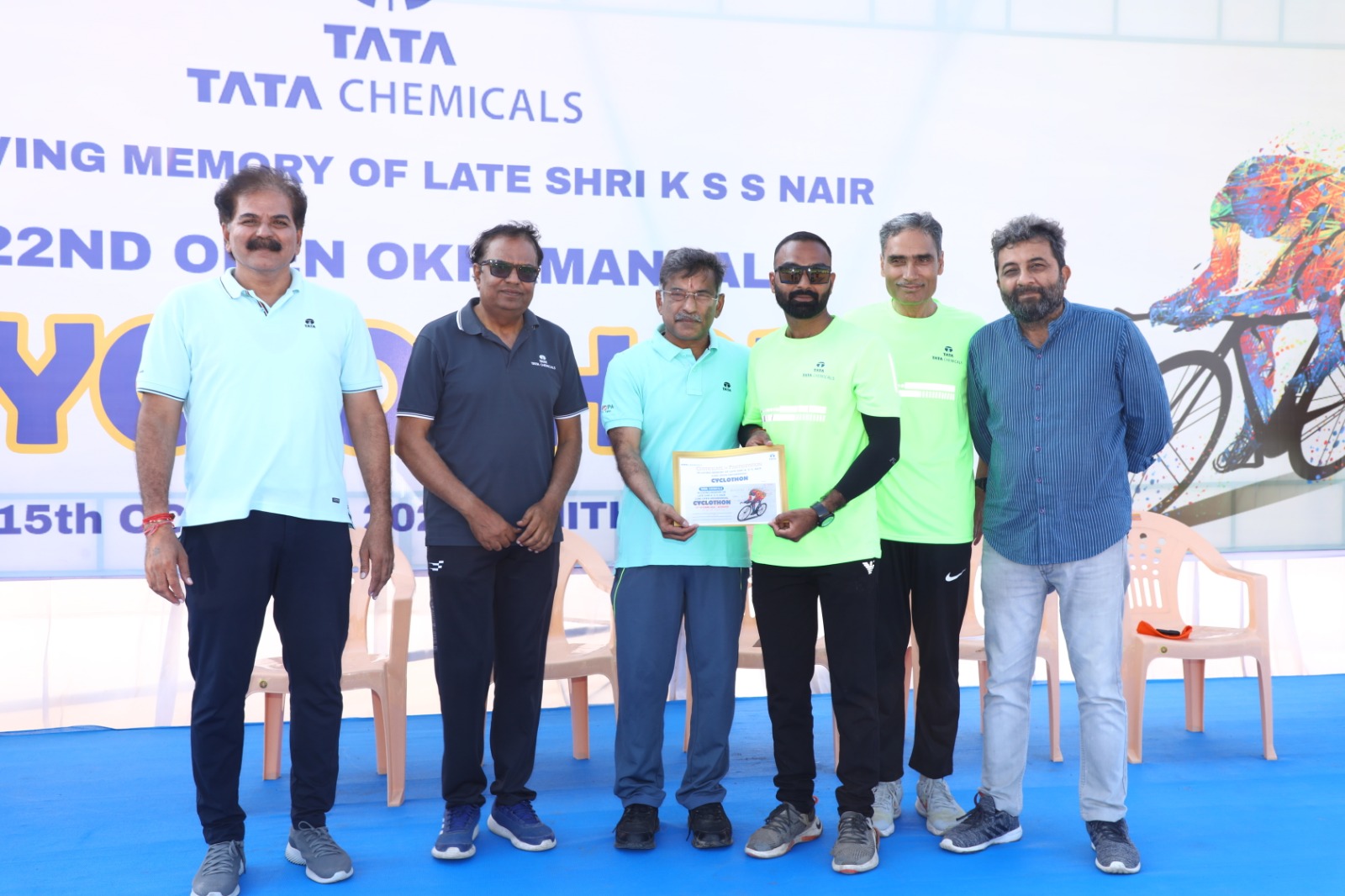Tata Chemicals Hosts 22nd Okhamandal Cyclothon in Honor of Soman Nair